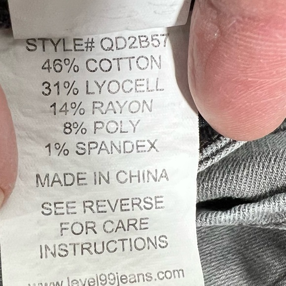 LEVEL 99 Chloe Bootcut Size 32 Washed Grey Jeans - Picture 5 of 7